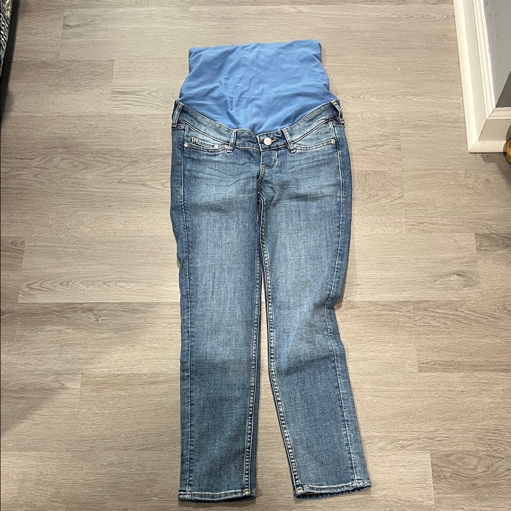 H&M Women's Maternity Skinny Jeans in Small (Classic Blue)